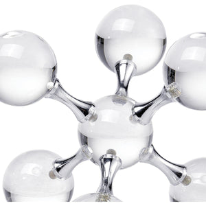 Crystal Chrome Bookends Set of 2
