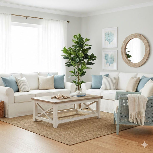 6ft Artificial Fiddle Leaf Fig Tree – Indoor Faux Ficus Lyrata Plant