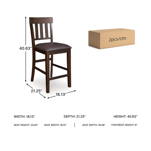 Upholstered Counter Height Bar Stool Set of 2