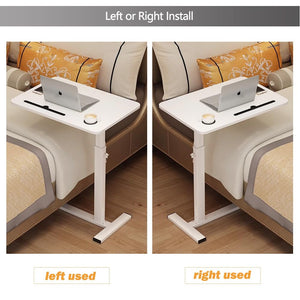 Adjustable Overbed Table with Wheels & Cup Holder