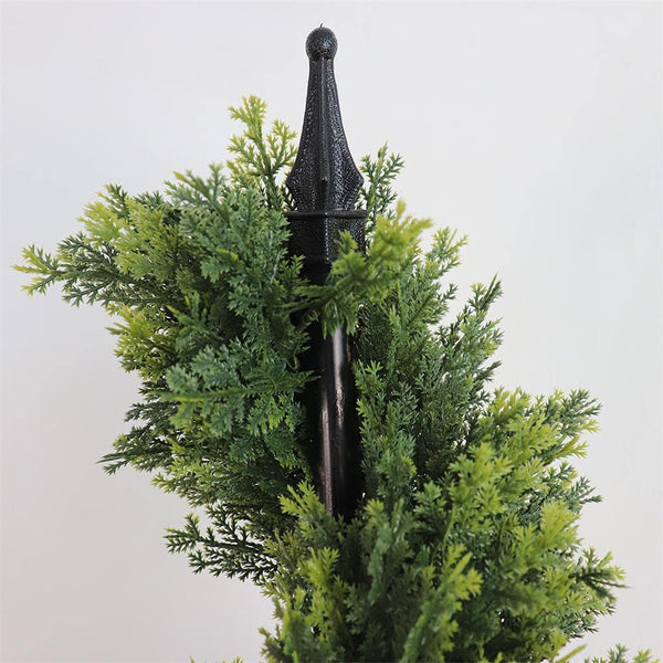 Artificial Spiral Boxwood Topiary Tree Set of 2