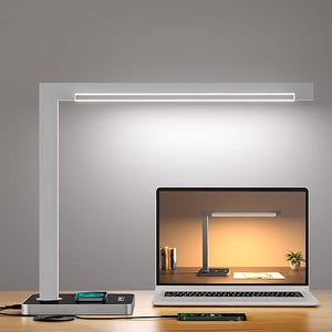 LED Desk Lamp with Charging Station & Type-C Port