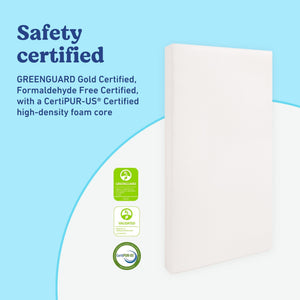 Premium Foam Crib & Toddler Mattress — Waterproof, GREENGUARD Gold Certified