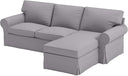 Loveseat with Chaise Slipcover – Cotton Replacement Cover