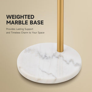 Modern Arc Floor Lamp with Marble Base