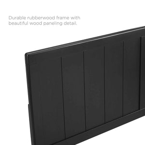 Full Wood Headboard – Black