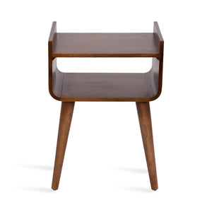 Mid-Century Side Table with Storage