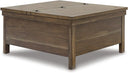 Farmhouse Square Lift-Top Coffee Table with Storage