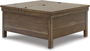 Farmhouse Square Lift-Top Coffee Table with Storage