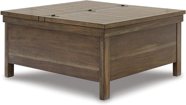 Farmhouse Square Lift-Top Coffee Table with Storage