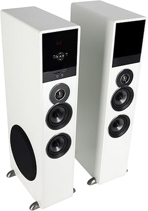 Powered Home Theater Tower Speaker System with Karaoke & Bluetooth