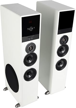 Powered Home Theater Tower Speaker System with Karaoke & Bluetooth