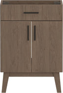 24-Inch Bathroom Vanity with Ceramic Sink & Soft-Close Cabinet