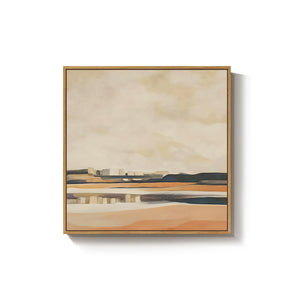 Framed Square Abstract Wall Art 24x24 Inch