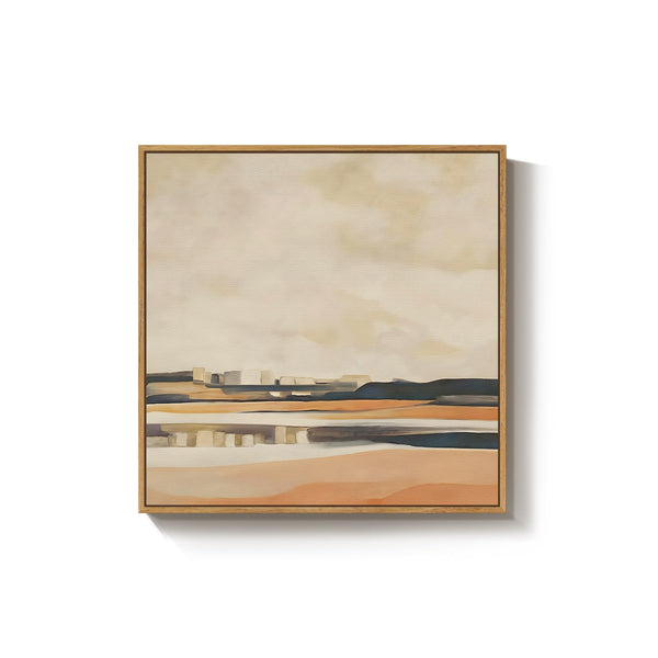 Framed Square Abstract Wall Art 24x24 Inch
