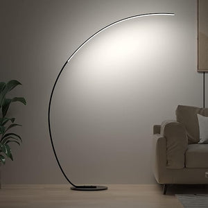 RGBW Arc Floor Lamp with Remote – Dimmable LED Color Changing Standing Lamp