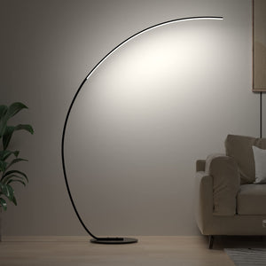 RGBW Arc Floor Lamp with Remote – Dimmable LED Color Changing Standing Lamp
