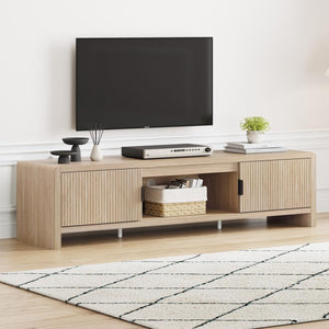 63-Inch Fluted-Door TV Stand & Entertainment Center