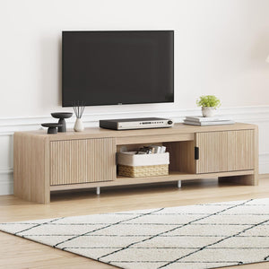 63-Inch Fluted-Door TV Stand & Entertainment Center