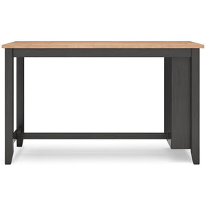 Counter Height Dining Table with Storage Shelves
