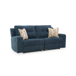 Reclining Sofa Set with Tufted Back & Pull Tab — Polyester Upholstery
