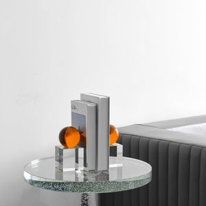 Crystal Bookends Set of 2 with Gift Box