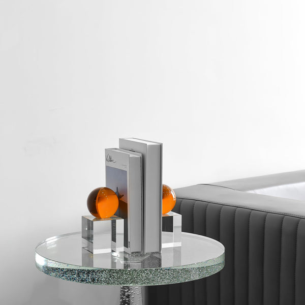 Crystal Bookends Set of 2 with Gift Box