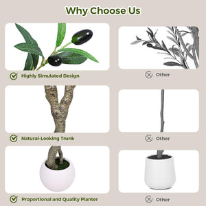 Artificial Olive Tree – Indoor Faux Silk Plant