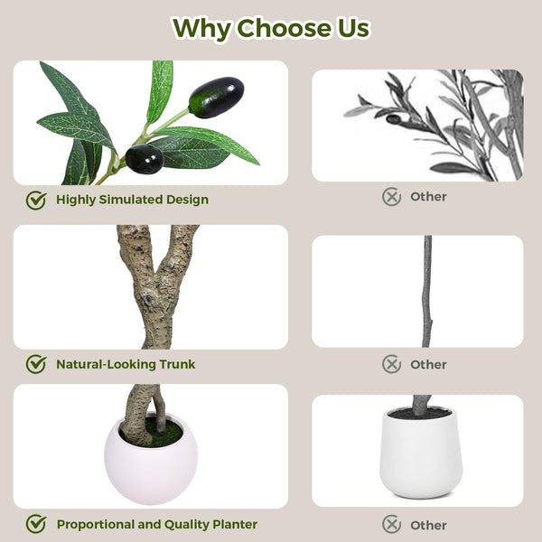 Artificial Olive Tree – Indoor Faux Silk Plant