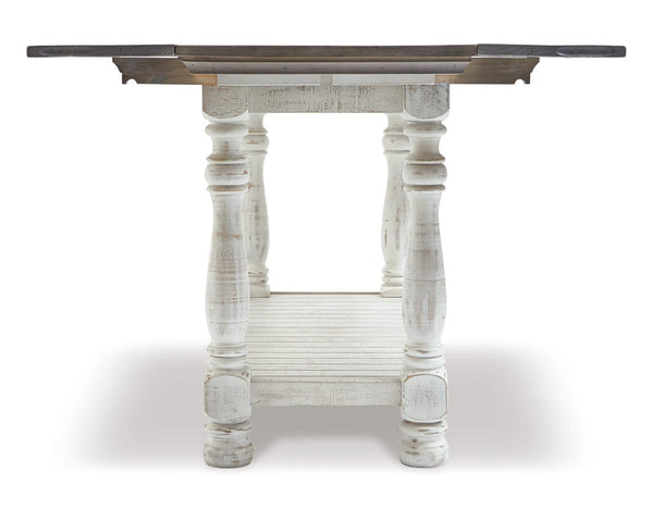 Farmhouse Flip Top Sofa Table – Gray & White