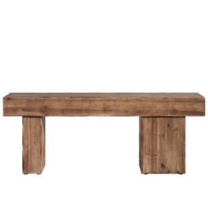 Solid Wood Farmhouse Bench 47"