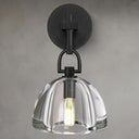 K9 Crystal Wall Sconce with Brass Frame