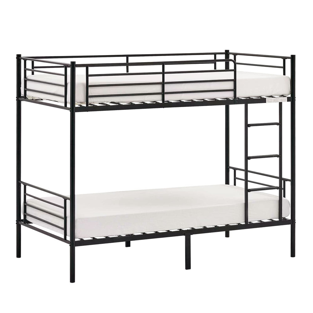 Twin Over Twin Bunk Bed with Stairs