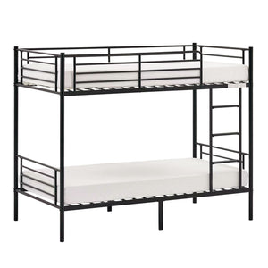 Twin Over Twin Bunk Bed with Stairs