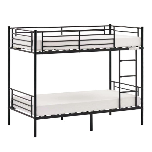 Twin Over Twin Bunk Bed with Stairs