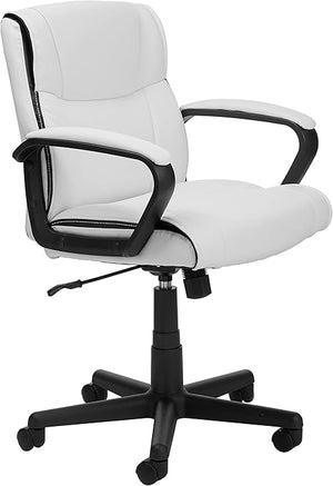 Mid-Back Adjustable Office Chair with Padded Armrests