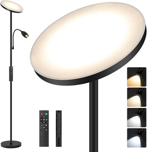 Gooseneck LED Floor Lamp with Remote & Touch Control