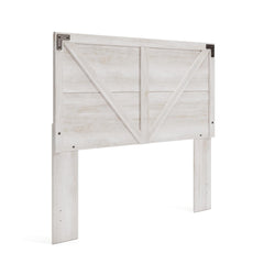 Modern Farmhouse Queen & Full Headboard – Whitewash Crossbuck