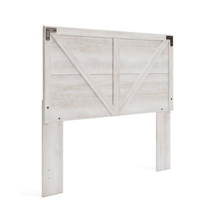 Modern Farmhouse Queen & Full Headboard – Whitewash Crossbuck