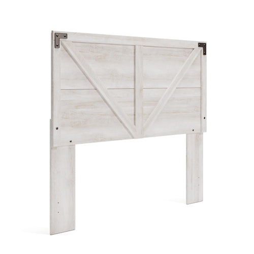 Modern Farmhouse Queen & Full Headboard – Whitewash Crossbuck