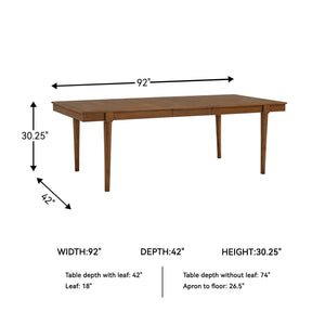 Mid-Century Dining Extension Table