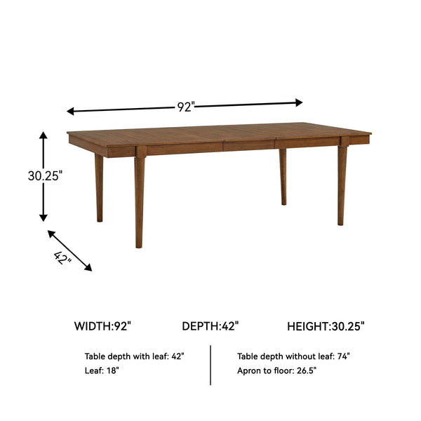 Mid-Century Dining Extension Table