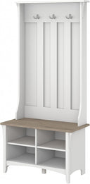 Hall Tree with Shoe Storage Bench and Cubby Organizer