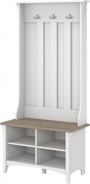 Hall Tree with Shoe Storage Bench and Cubby Organizer