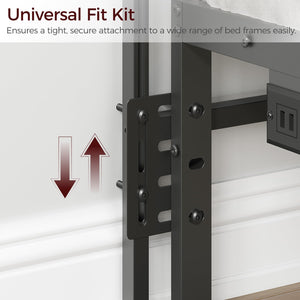 Metal Headboard with Universal Adapters – Twin, Full & Queen