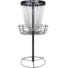 24-Chain Portable Disc Golf Basket — Black, PDGA Approved
