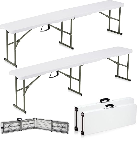 6ft Folding Bench with Carrying Handle & Lock