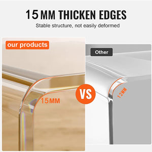 Clear Acrylic End Table & Nightstand – 2 or 3 Tier