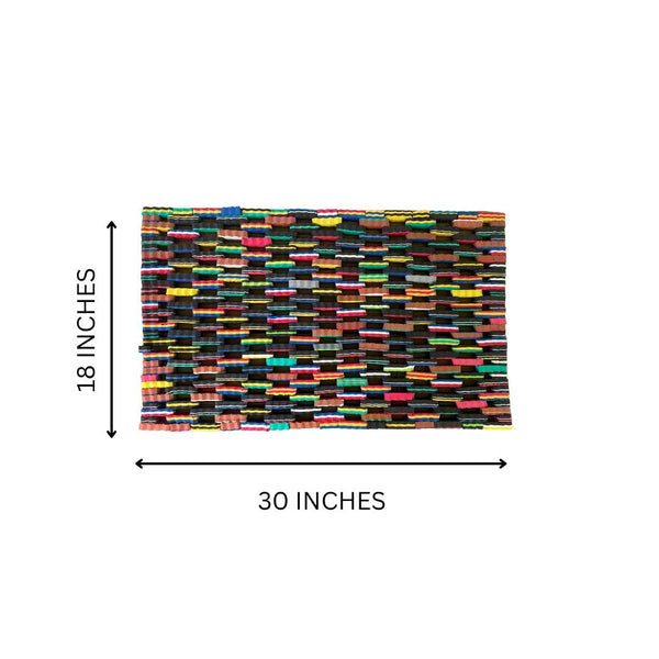 Recycled Flip Flop Outdoor Doormat 18x30 Inch