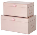 Large Decorative Storage Boxes Set of 2 with Cloud Handle